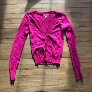 Hot pink Aeropostale cardigan